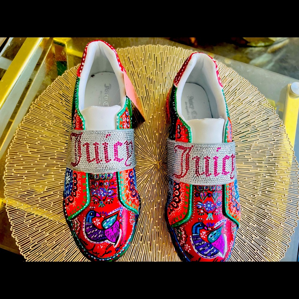 Hand painted truck art Juicy Couture fashion sneakers